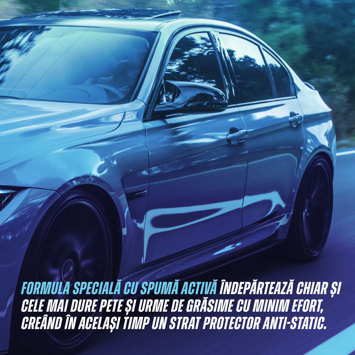 Outshine - Spumă activă pentru curățarea cristalină a geamurilor auto