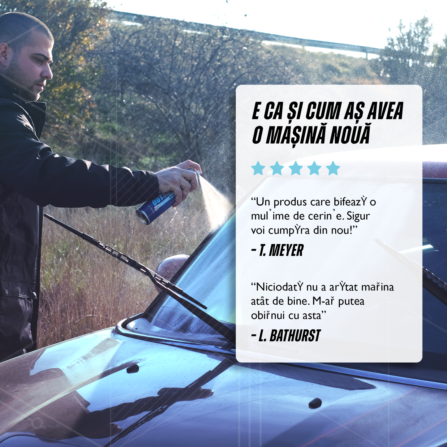 Outshine - Spumă activă pentru curățarea cristalină a geamurilor auto
