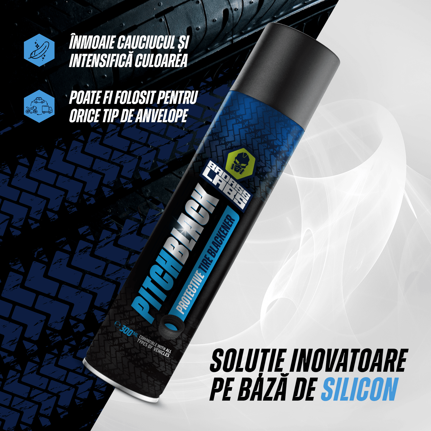 PitchBlack - spray pentru anvelope